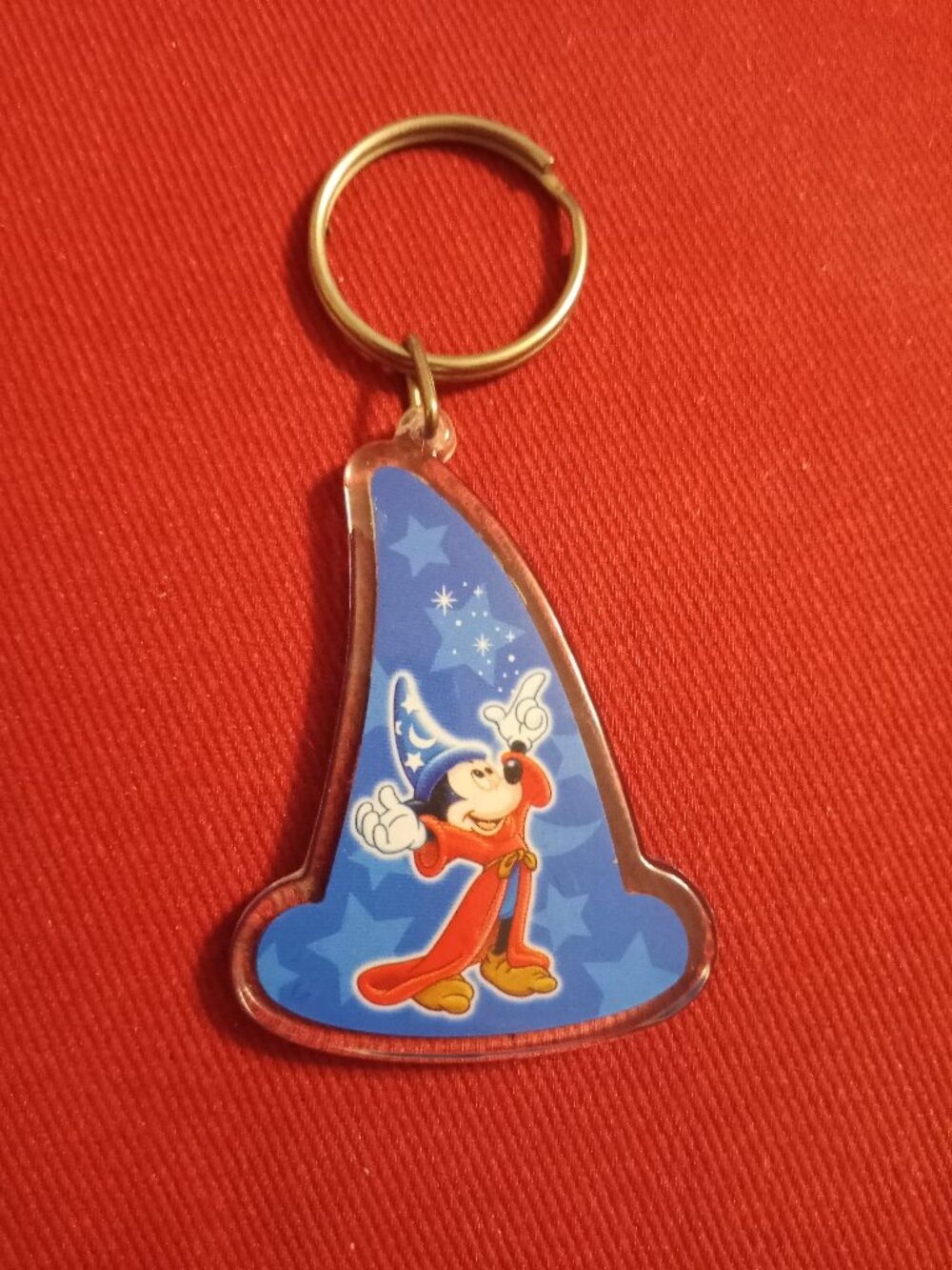 Mickey Mouse The Sorceror's Apprentice Walt Disney World souvenir keychain